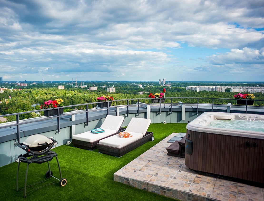 Skyhouse Riga Private Penthouse And Spa Екстер'єр фото
